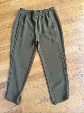 NWOT Never Worn J Crew Olive Green Elastic Waist Casual Pants